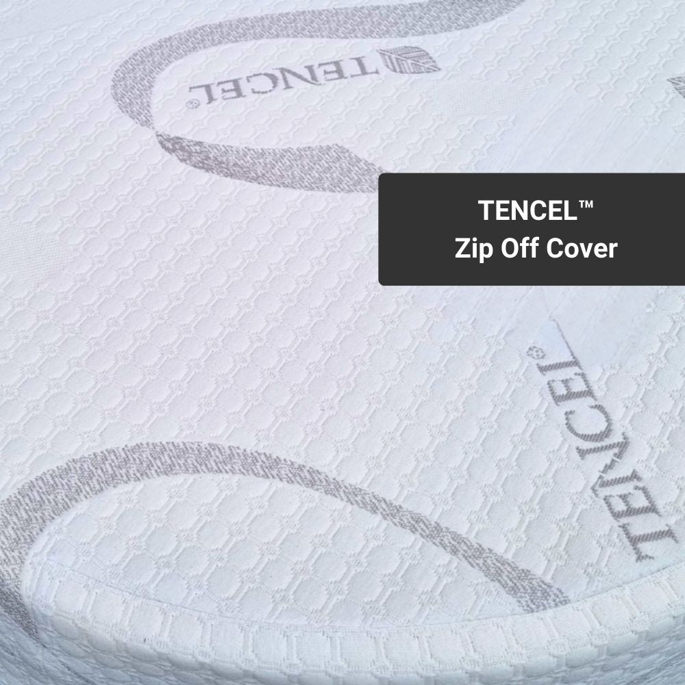 Premier: Two-Piece Island, Curved Corners + Foot End Bolster Bespoke Mattress