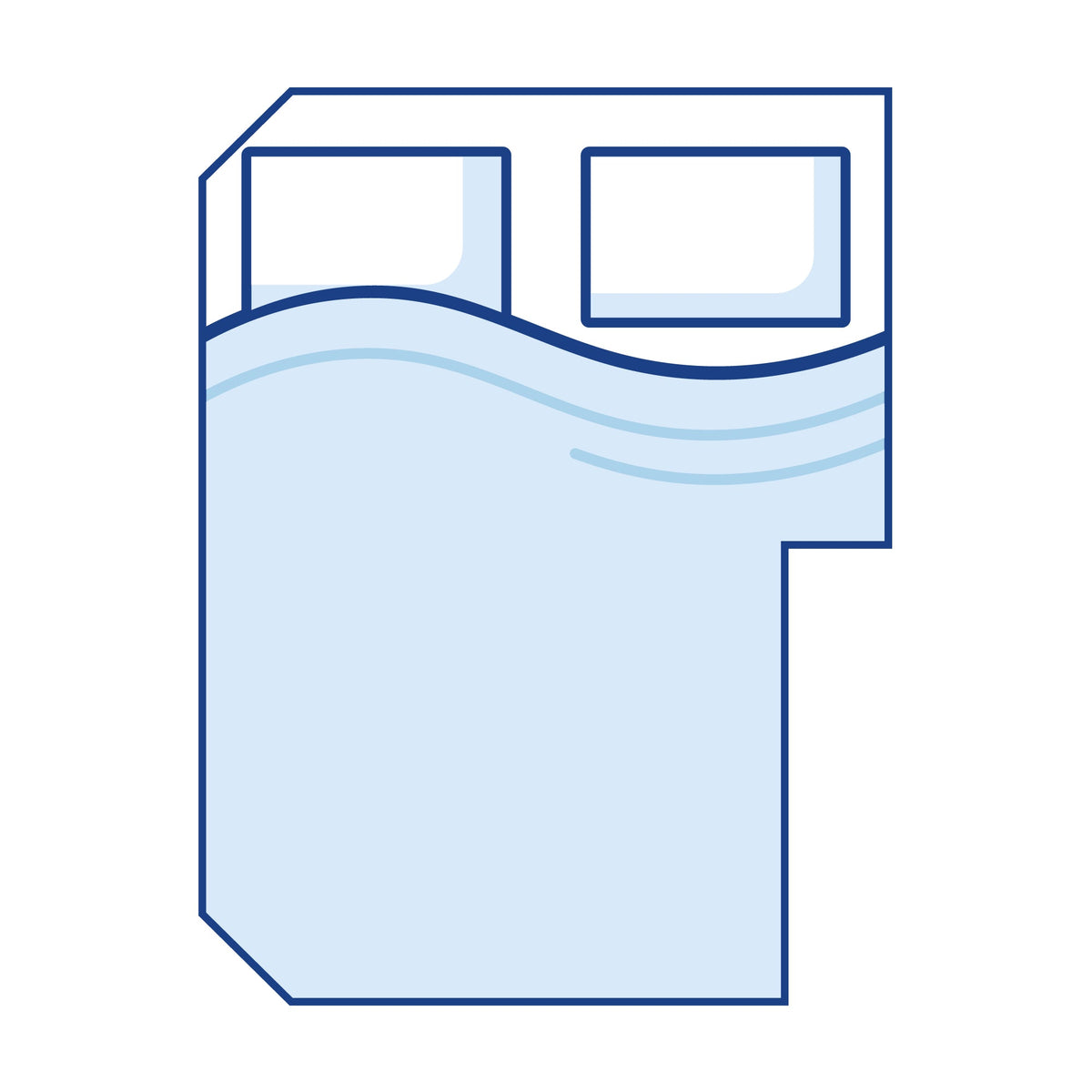 Bodyshape Right Cut Out Camper Mattress Topper - Super King