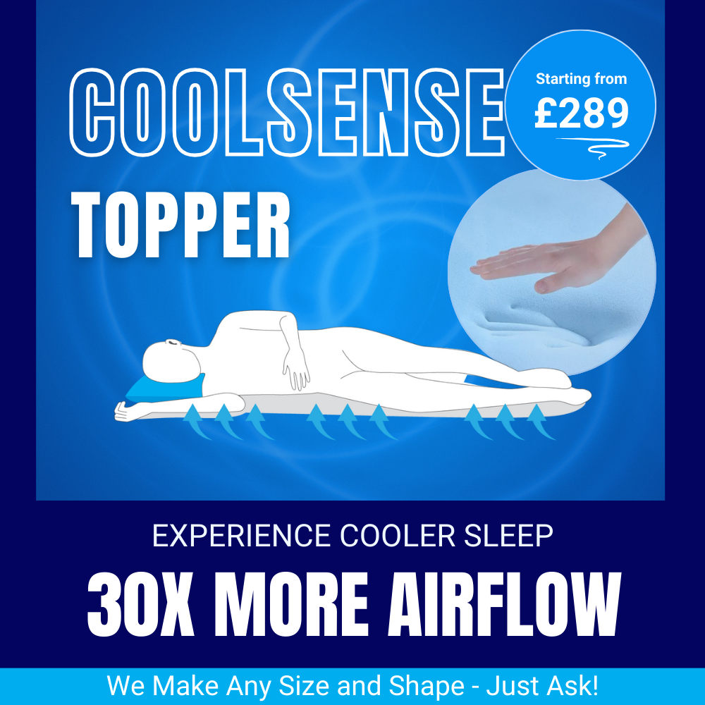 The CoolSense Foam Mattress Topper Product Banner