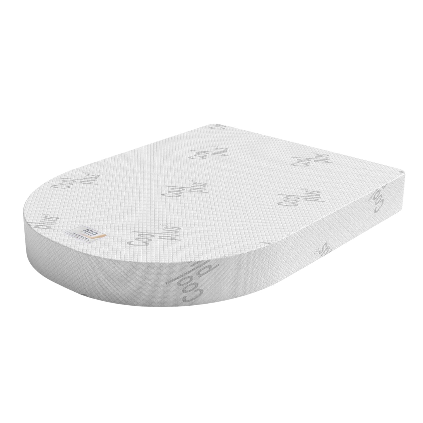 Bodyshape: One-Piece Island, Angled Foot End Cooling Memory Foam Mattress