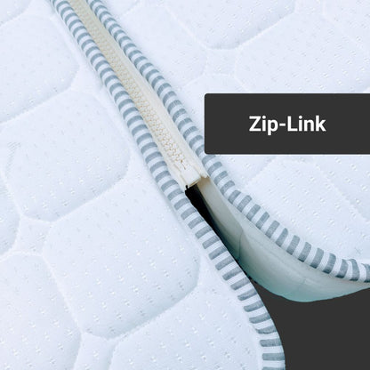 Cloud Comfort ReVo: Two-Piece Island + Bolster, Angled Foot End Bespoke Hybrid Mattress
