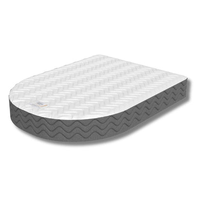 Grand Crescent: Left Cut Luxurious Cooling Memory Foam Mattress