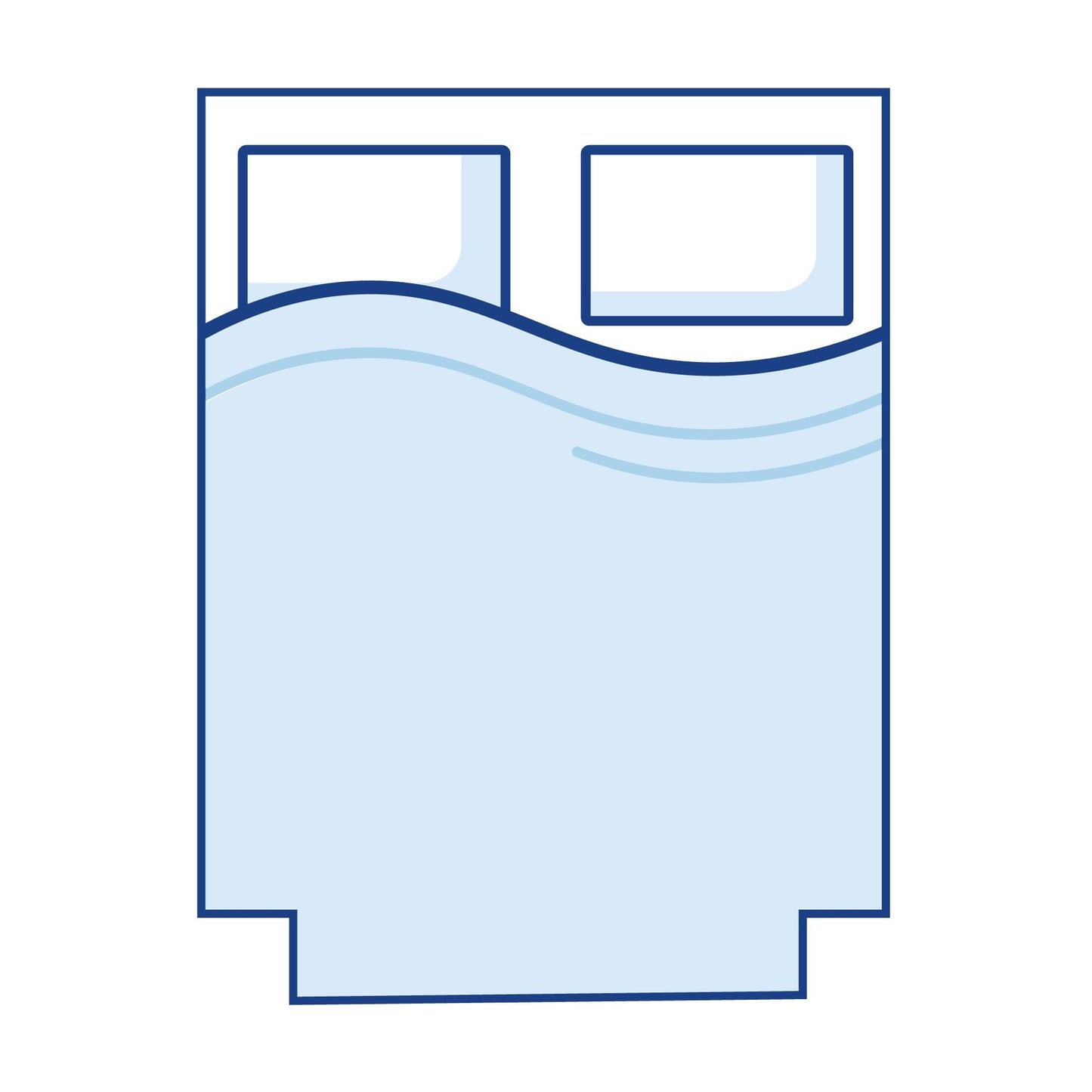Bodyshape: Rectangular Cut Out Corners Memory Foam Mattress