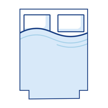 Bodyshape: Rectangular Cut Out Corners Memory Foam Mattress