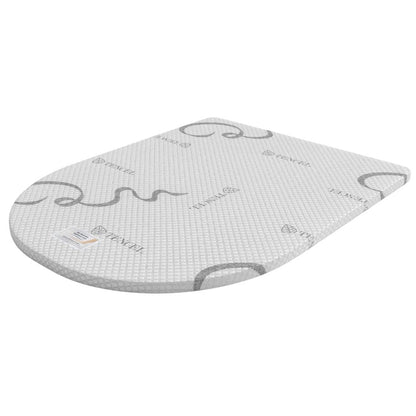 Memory Foam: Right Curved Cut Corners Caravan Topper