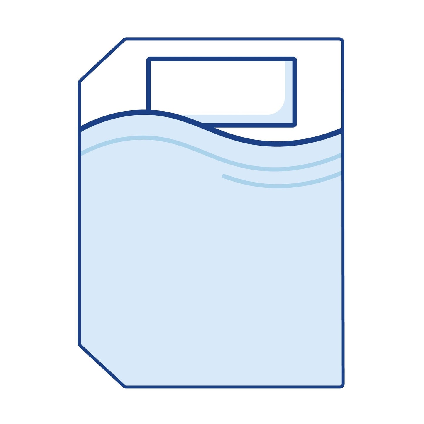 Grand Crescent: Left Corners Cut Off Luxurious Cooling Memory Foam Mattress