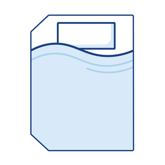 Memory Foam: Left Corners Cut Off Caravan Topper
