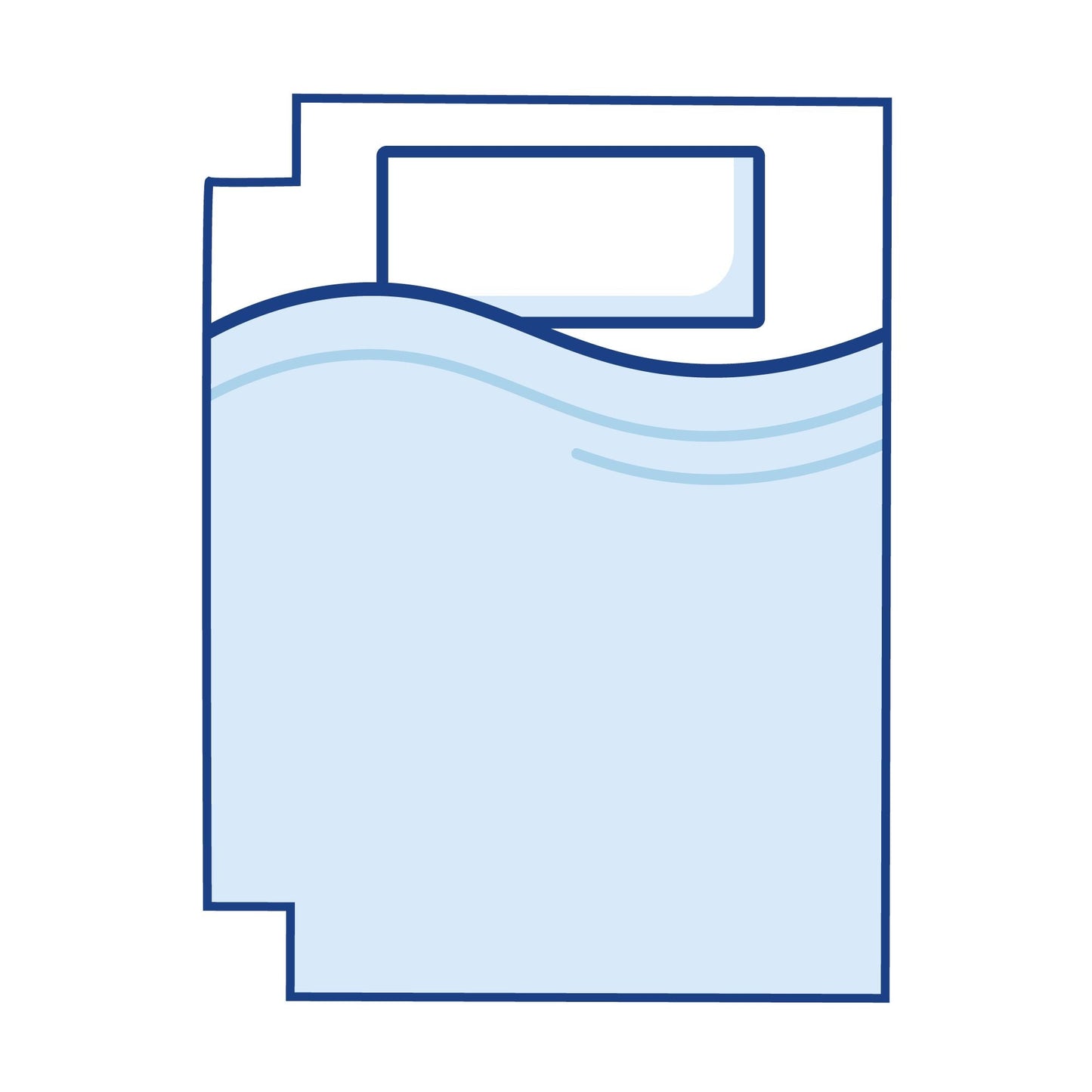 Grand Crescent: Left Corners Cut Out Luxurious Memory Foam Mattress