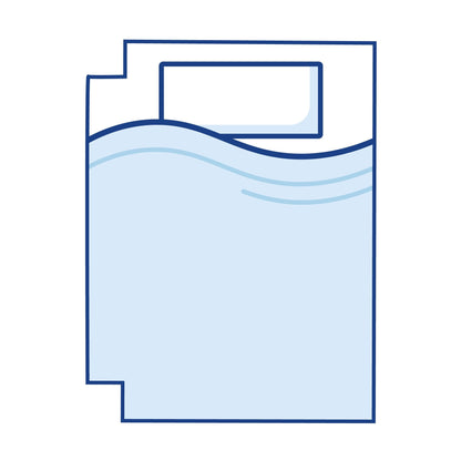 Grand Crescent: Left Corners Cut Out Luxurious Memory Foam Mattress