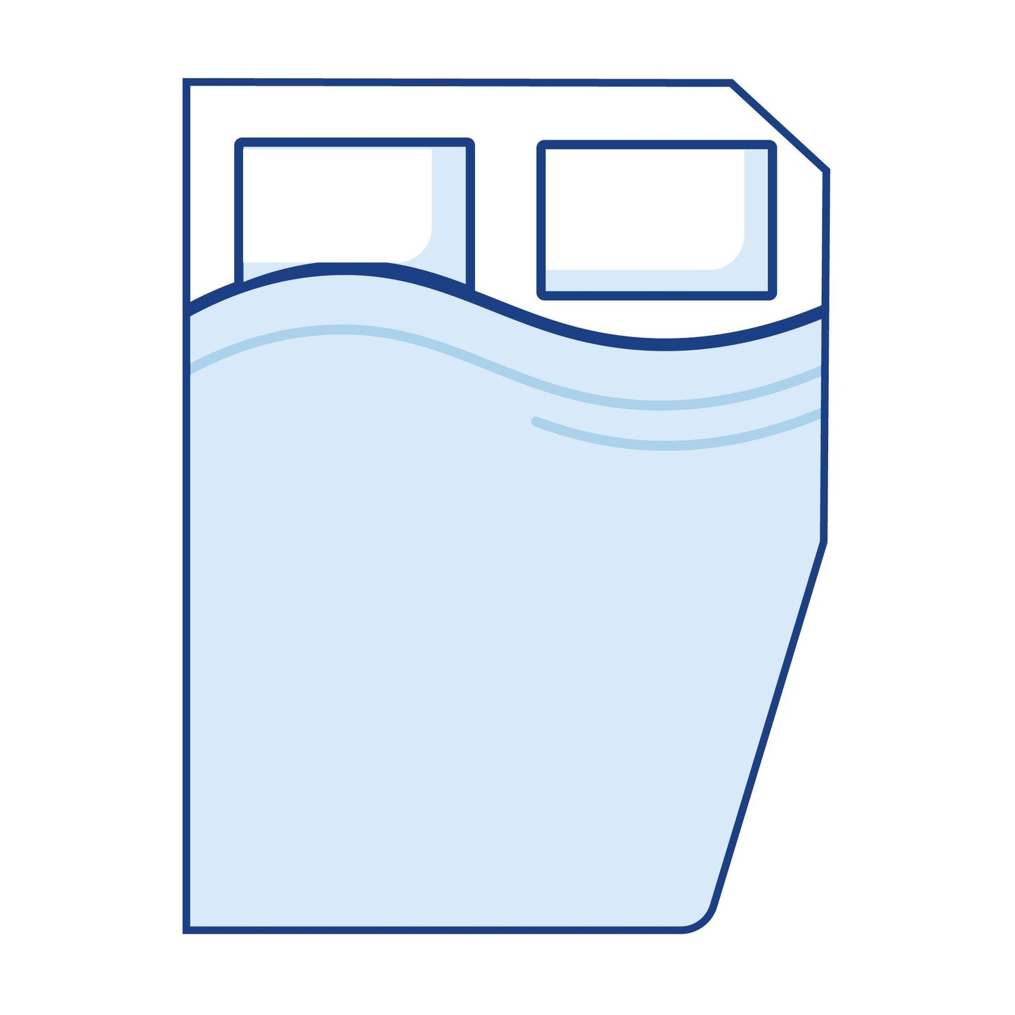 Trade:  Right Curved Cut Corners Bespoke Mattress