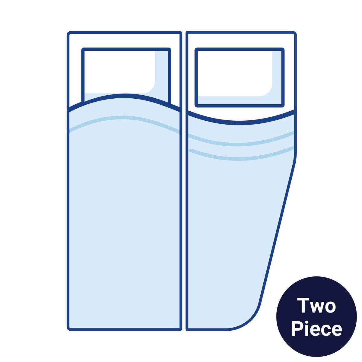 Bodyshape Right Two Piece Bespoke Mattress Topper - Single