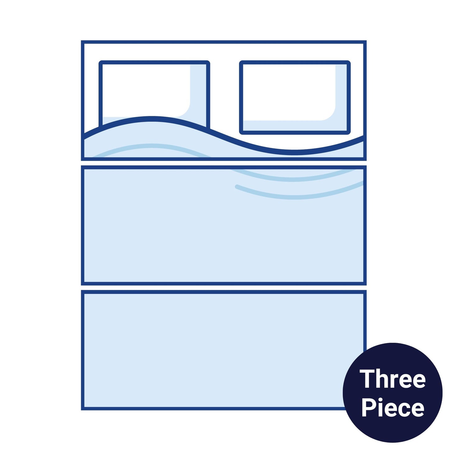 Imperial Elite 2000 Three Piece (Tri Fold) Caravan Mattress - Super King