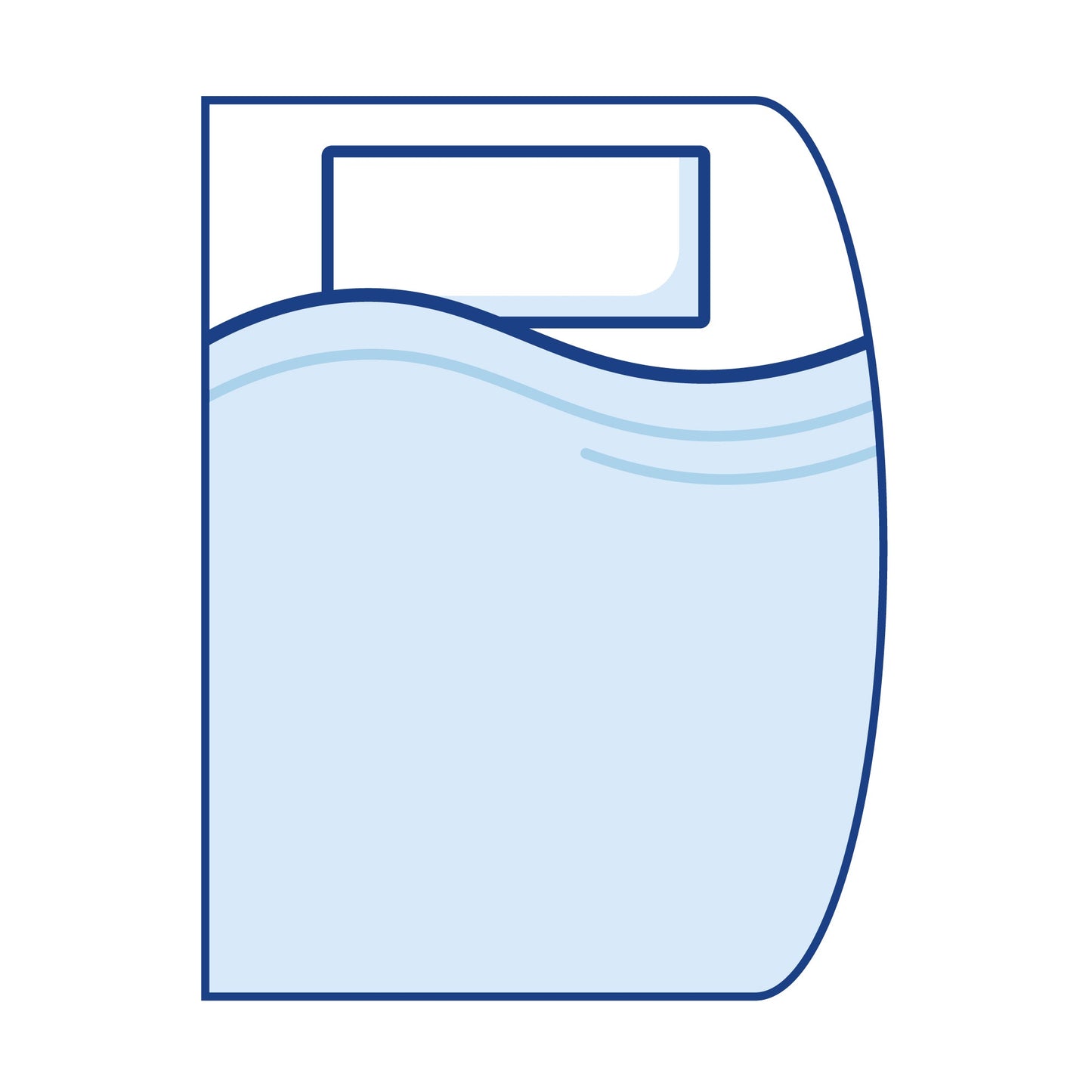 Bodyshape Right Hand D Shaped Curved Corner - Super King