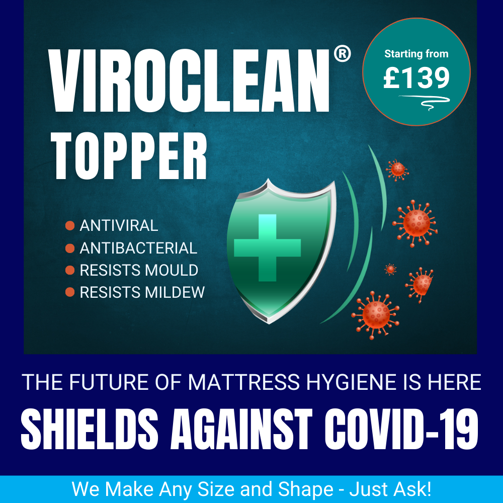 The Viroclean®-Enhanced Mattress Topper Product Banner