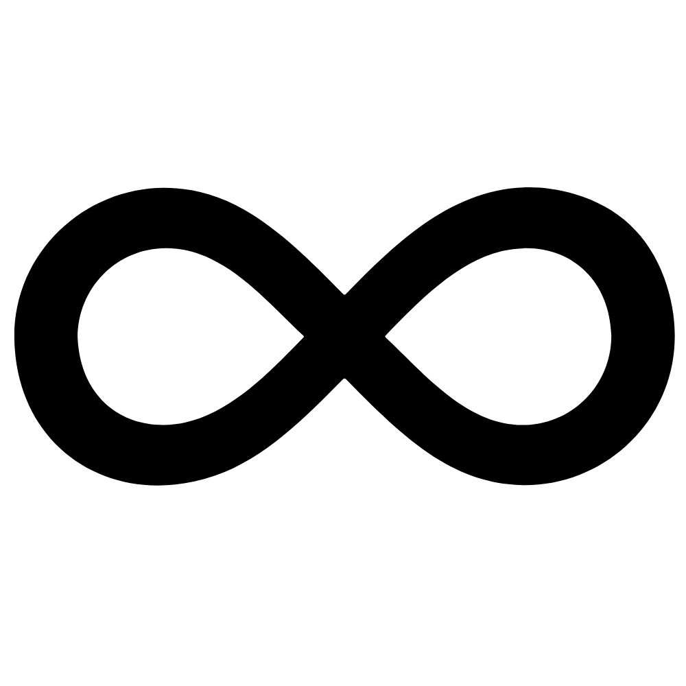 infinity symbol large icon
