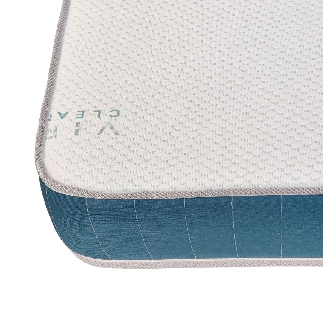 Viroclean® Memory Foam Mattress: Left Angled Cut Curved Corner